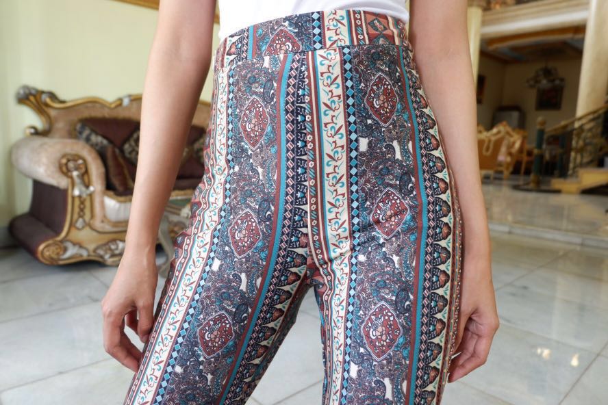 SHEIN boho pants, Fesyen Wanita 