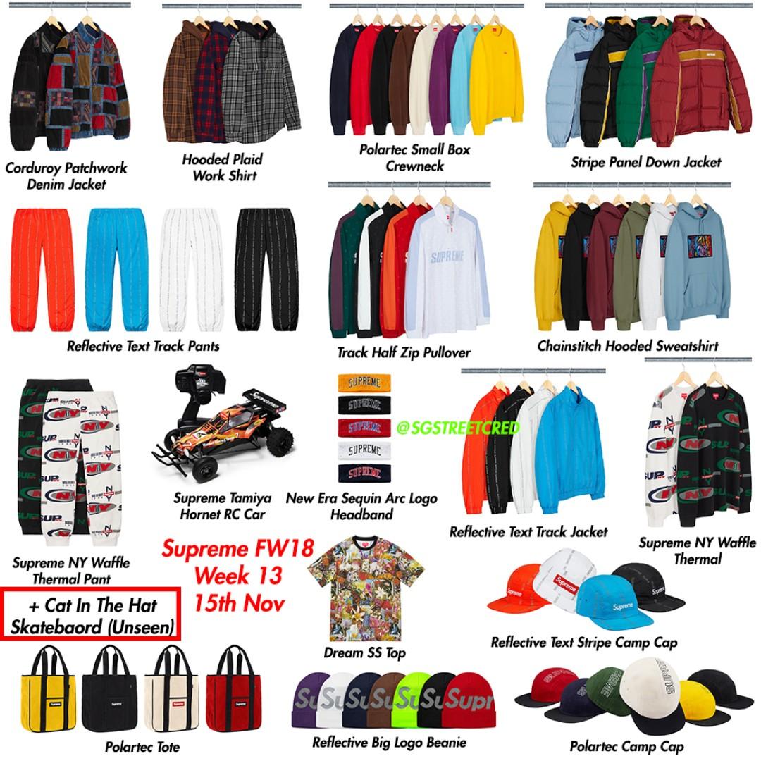 Supreme FW18 Week 13 Preorder, Men's Fashion, Tops & Sets, Hoodies