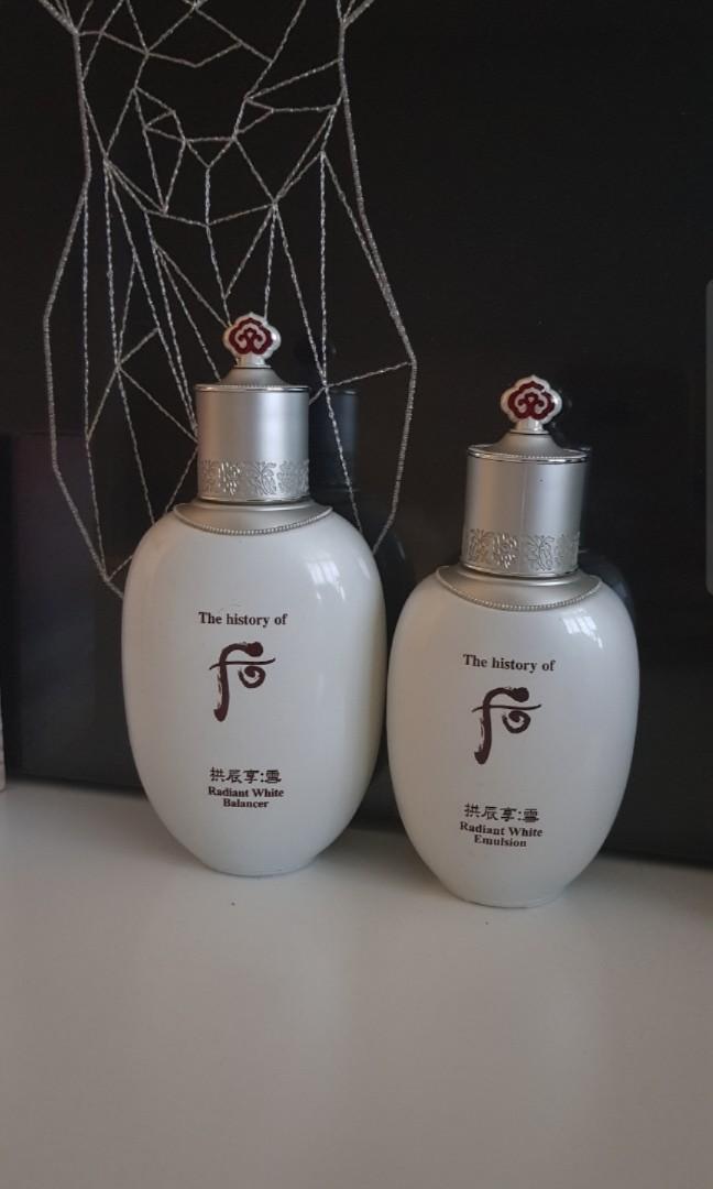 the history of whoo whitening lotion