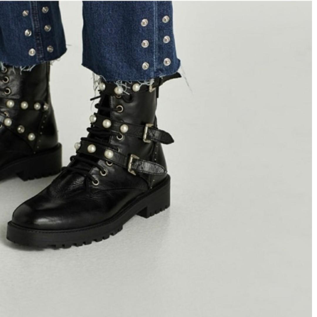 zara motorcycle boots