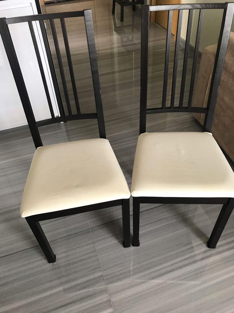 Ikea Wooden Dining Chairs  : Easily Seats 4 But Could F.