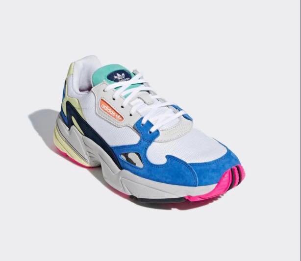 adidas falcon ftwr white blue