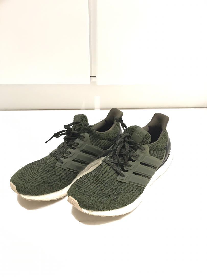 olive green adidas boost