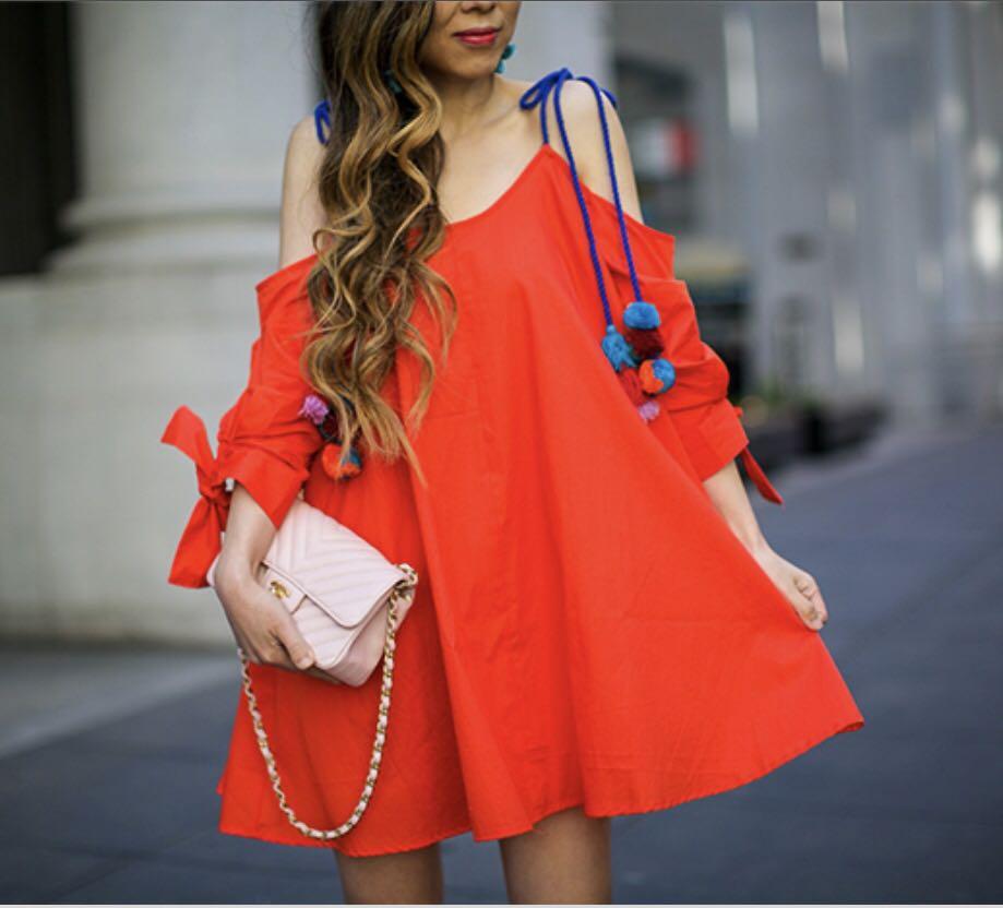 Asos pom pom dress shop