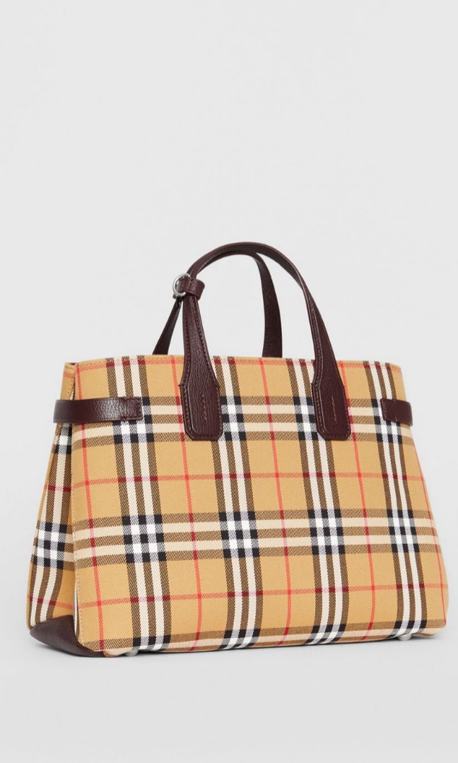burberry medium banner vintage check bag