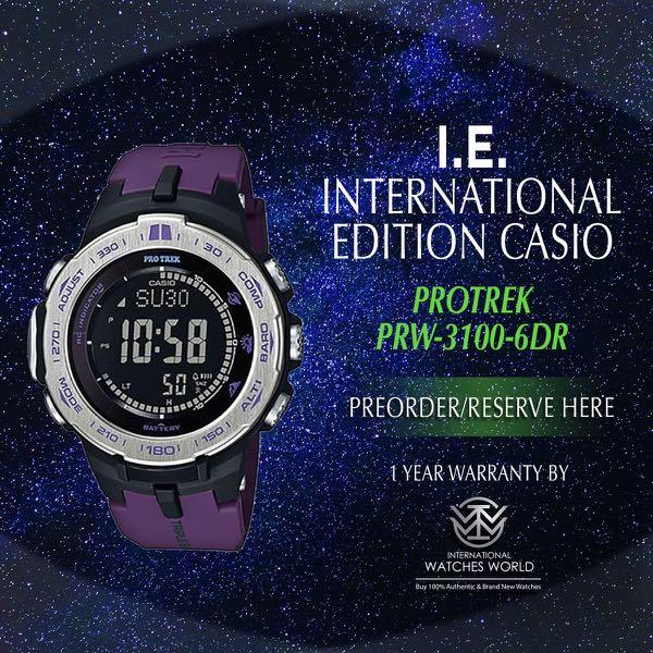 Casio protrek top slim line series