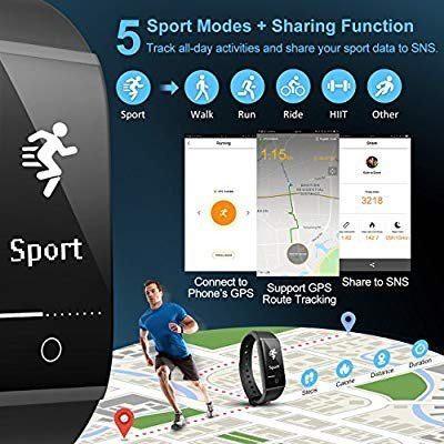 E596 Fitness Tracker Aneken IP 67 Waterproof Smart Bracelet Heart
