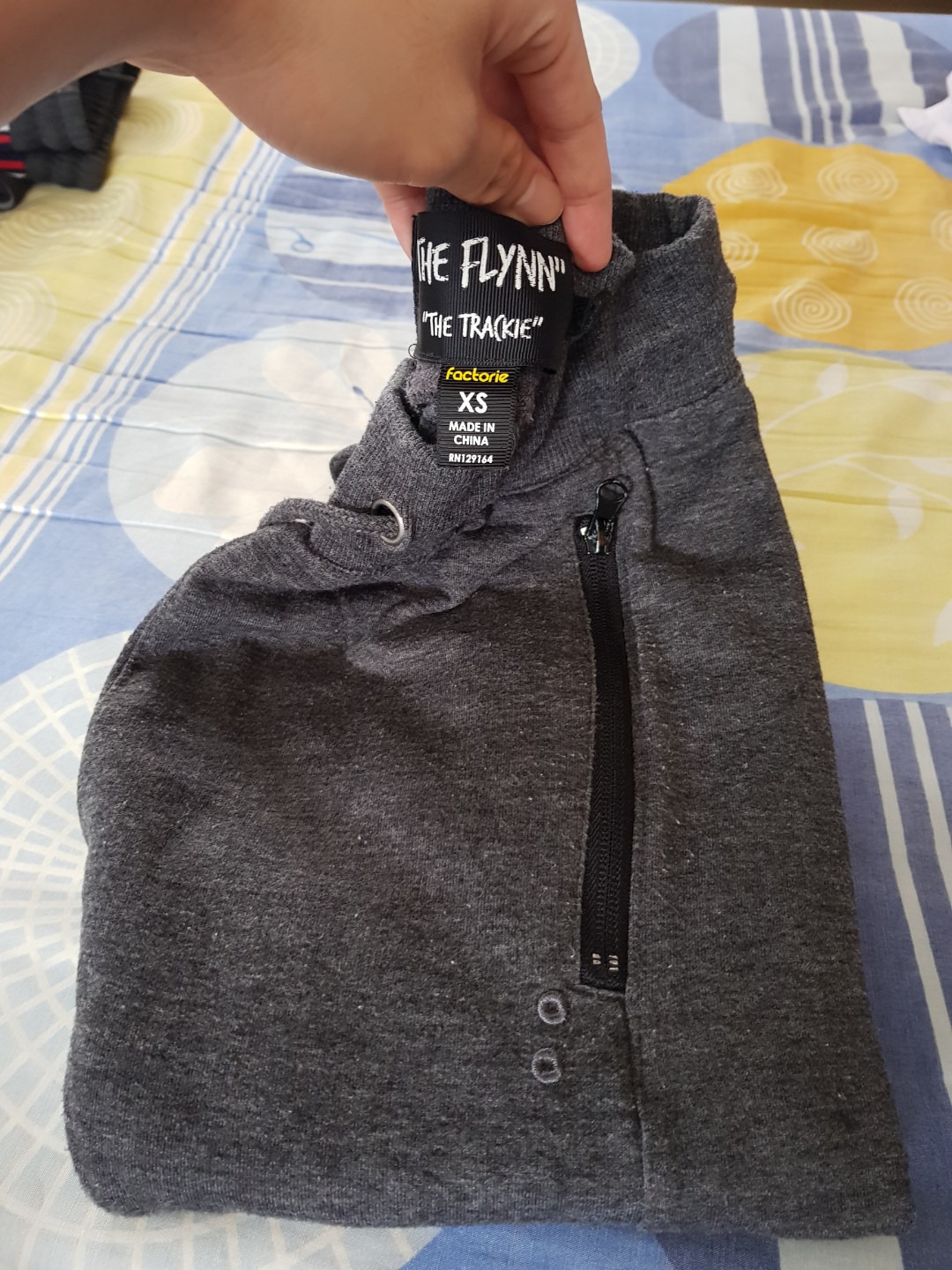 factorie grey trackies