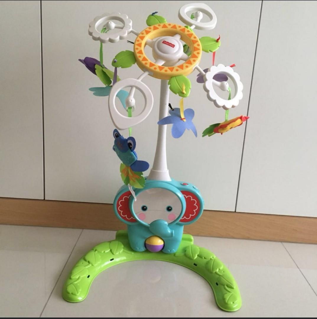 Fisher Price Rainforest Delux Crib to Floor Mobile Babies Kids Infant Playtime on Carousell