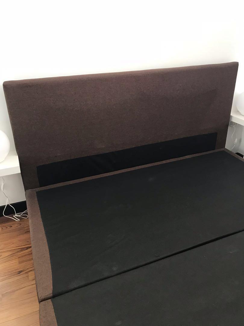 Fortytwo Hester Fabric King Bed Frame Furniture Beds Fortytwo Hester Fabric King Bed Frame