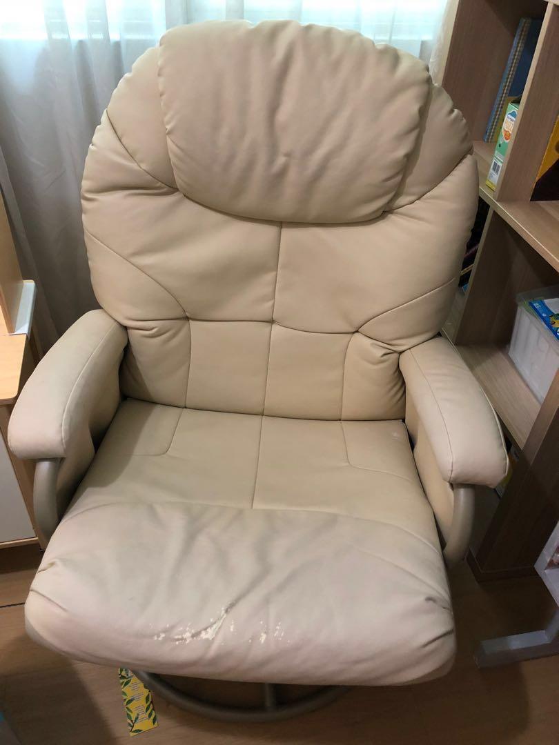 Gliding rocker Nursing chair with stool, Babies & Kids, Baby Nursery