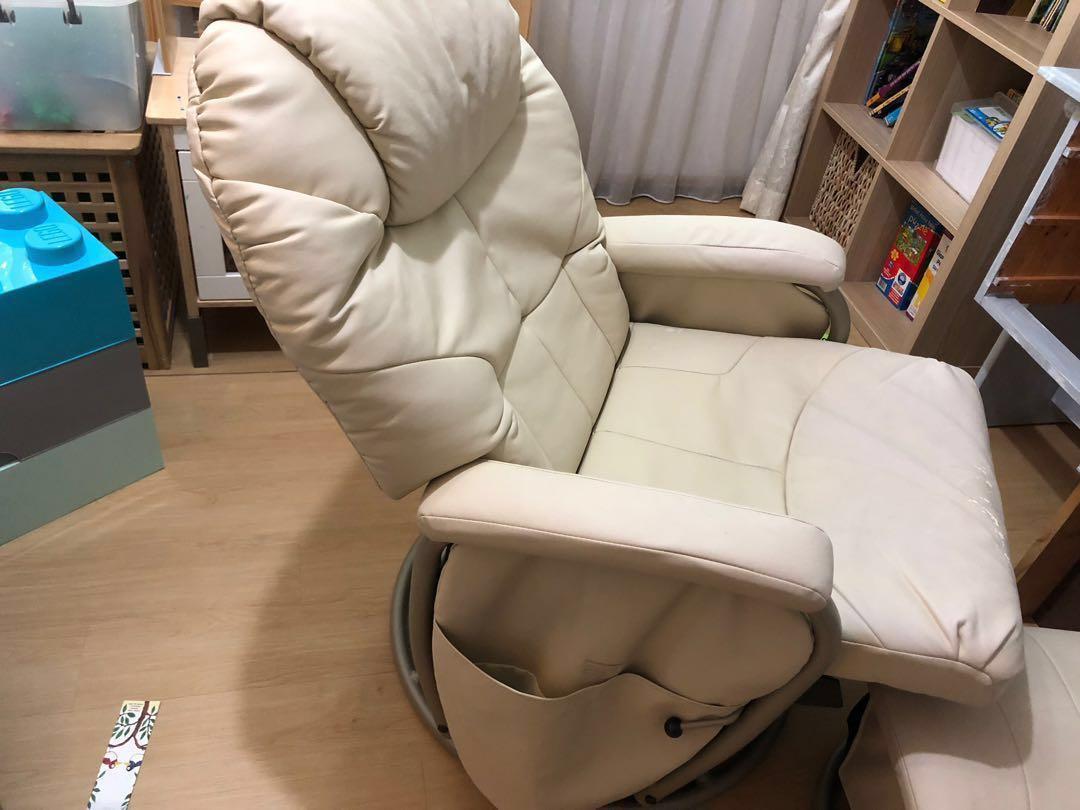 Gliding rocker Nursing chair with stool, Babies & Kids, Baby Nursery