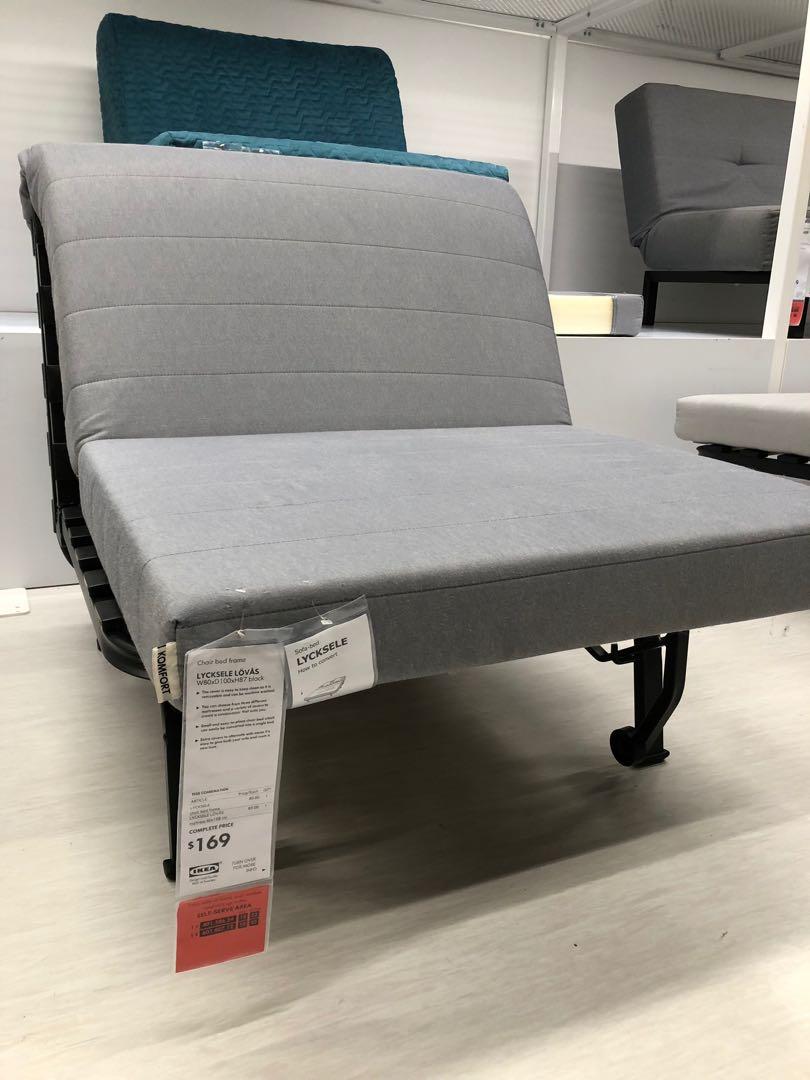 Good Deal Ikea Foldable Sofa Chair Bed Single Furniture Beds Mattresses On Carousell