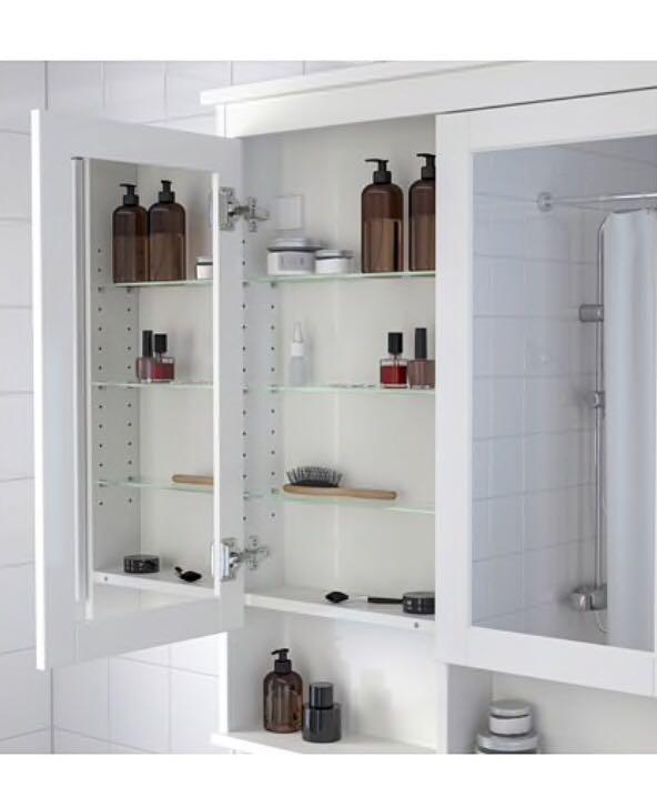 Ikea toilet mirror (free desk side storage Furniture