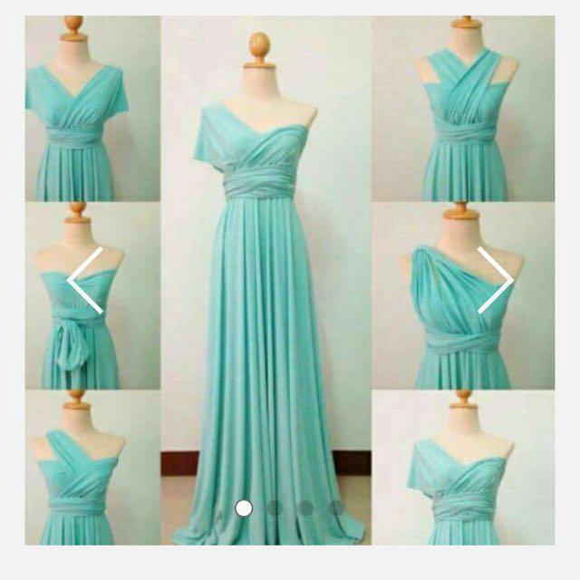 mint green infinity dress