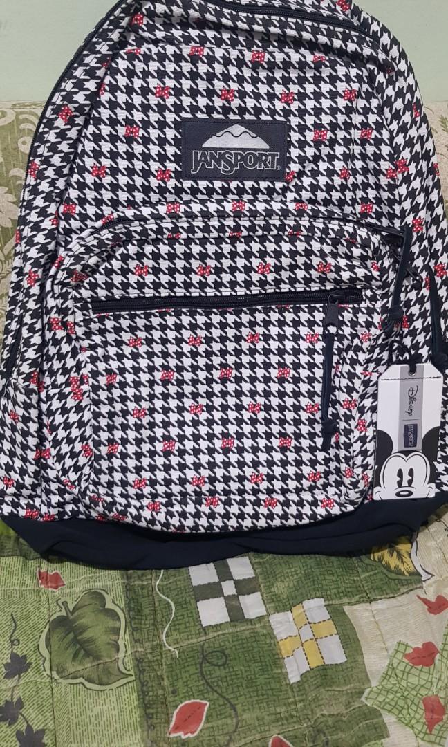 Jansport Mickey Mouse Backpack Brand New and Original, Women's Fashion