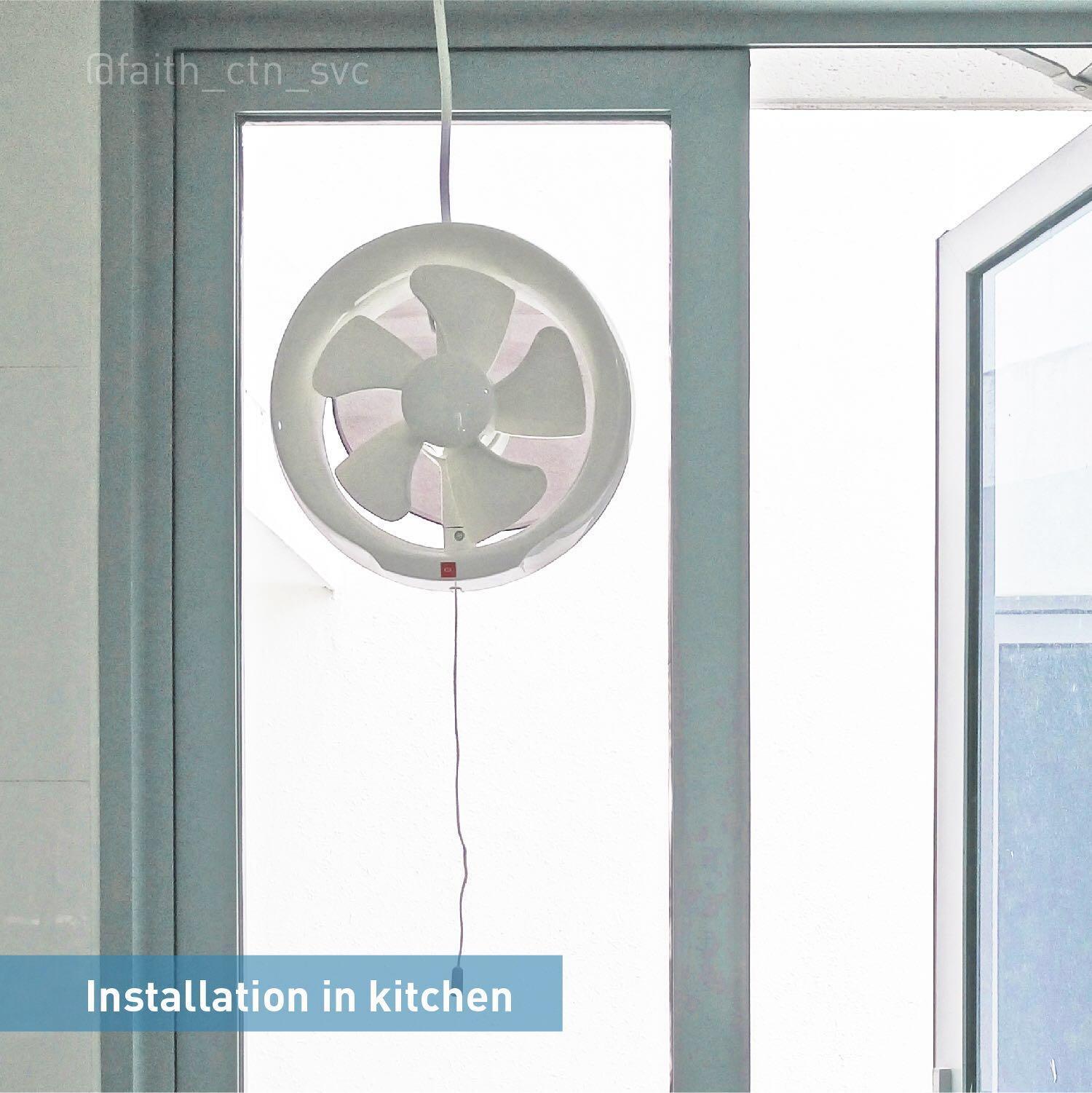 KDK Exhaust Fan + Installation (15WUD, Round) for toilet, Kitchen, HDB