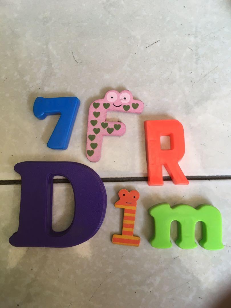 Mainan Huruf Angka Toy Alfabet Alphabet Number Magnet Toys Collectibles Lainnya Di Carousell