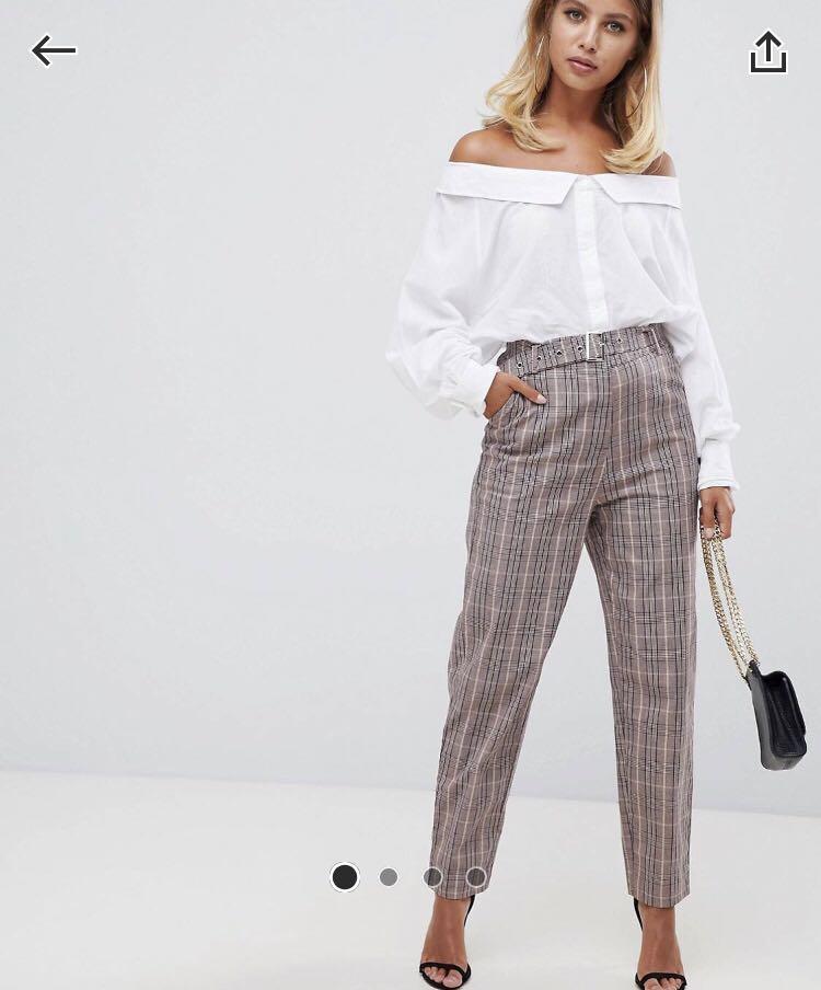 missguided cigarette trousers