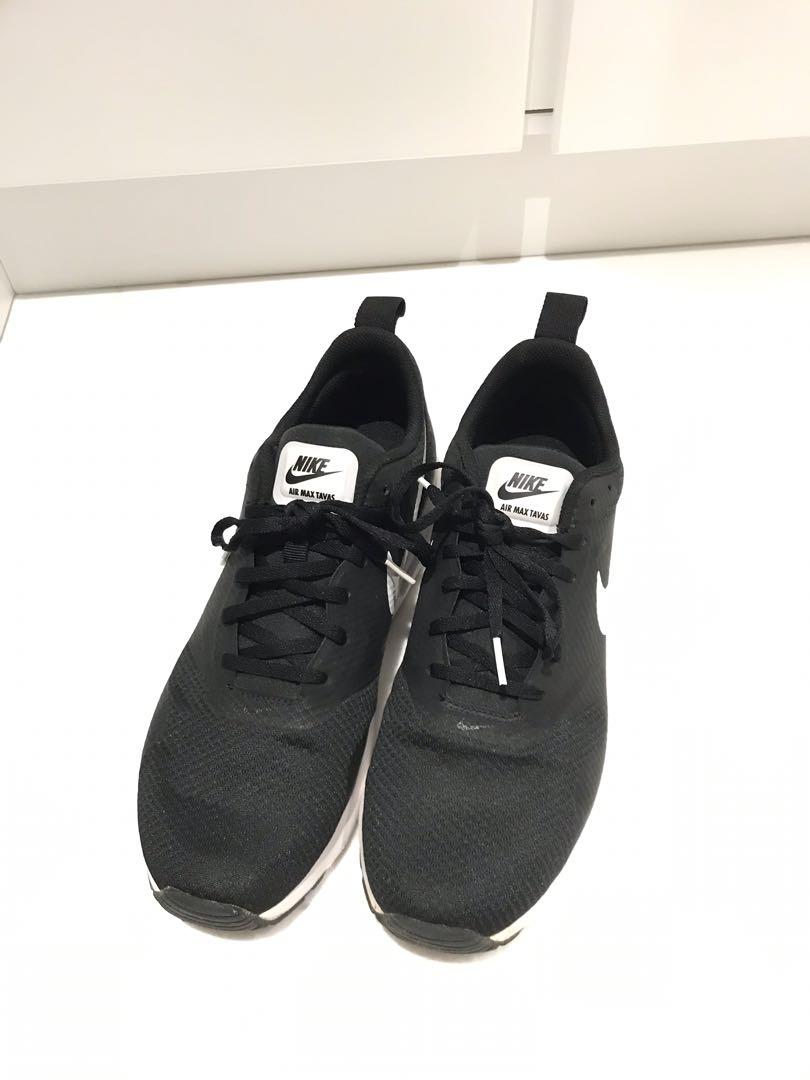 nike air max tavas black and white