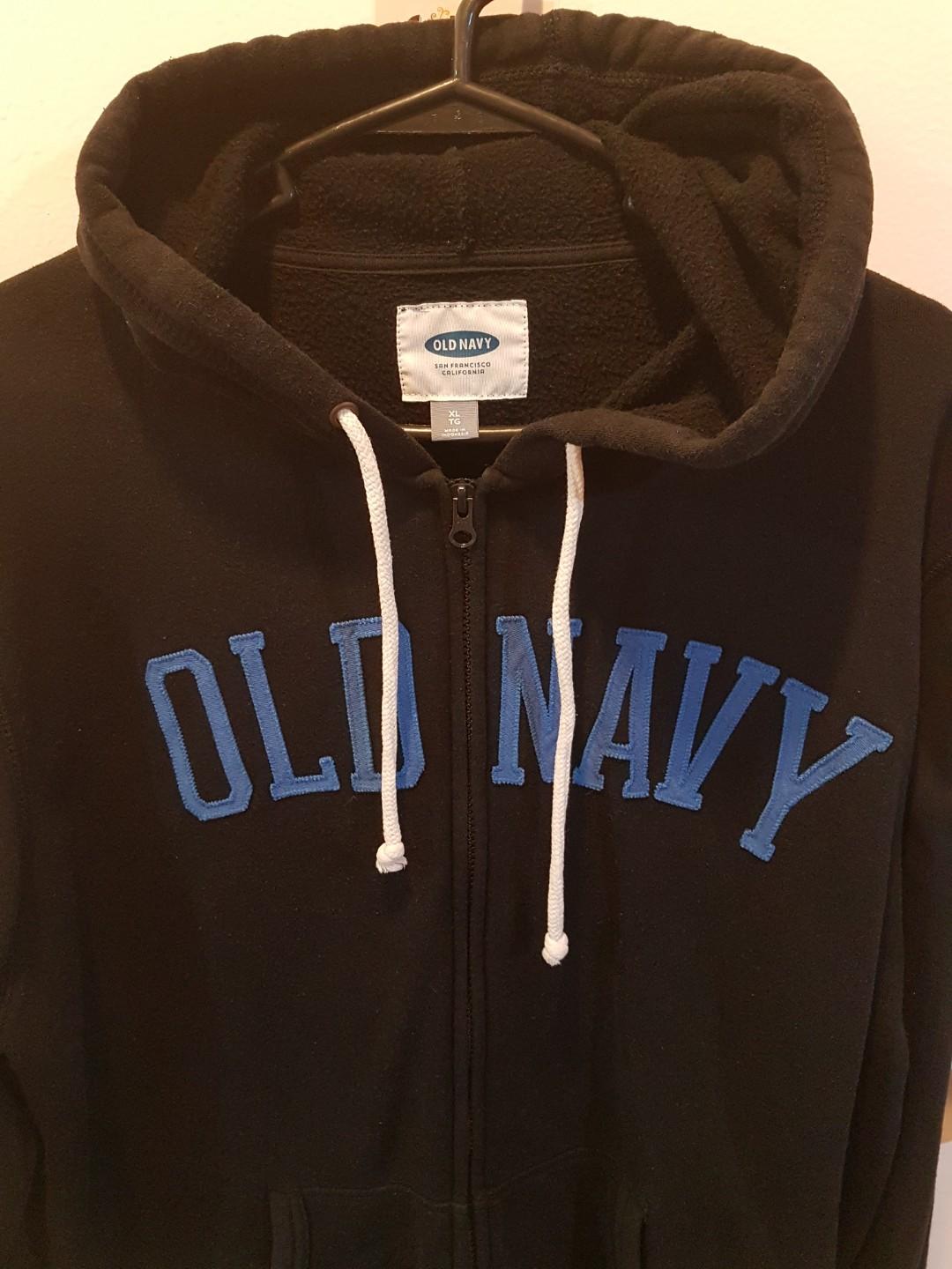 old navy mens black hoodie
