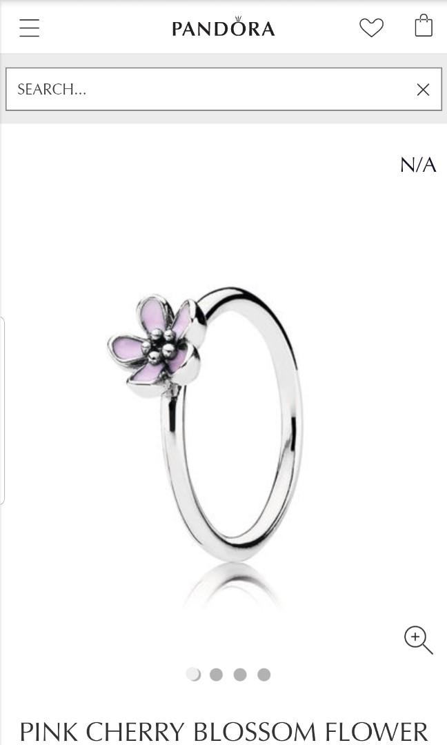 Purple flower ring pandora clearance