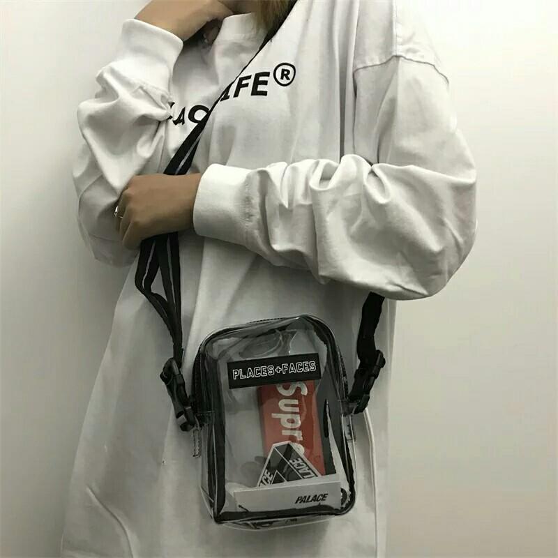 Places and faces transparent bag outlet