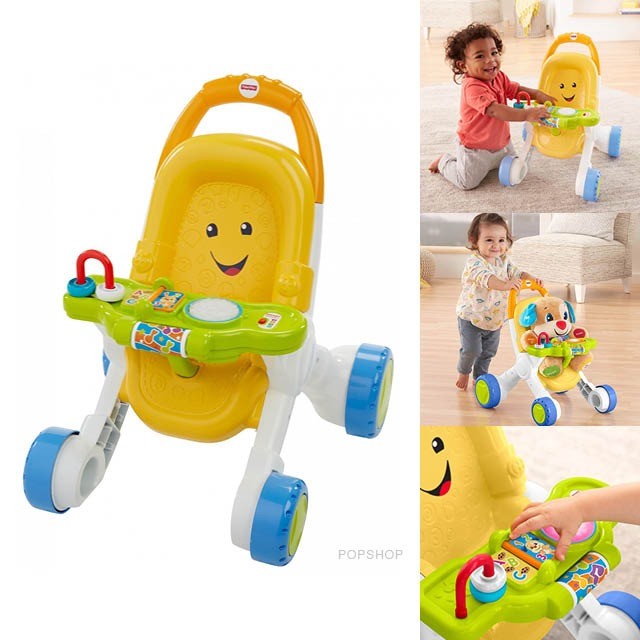 fisher price stroll and learn walker yellow