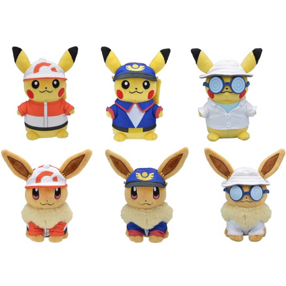 Pokemon Center Exclusive Let S Go Pikachu Let S Go Eevee Costume Plush Pre Order Entertainment J Pop On Carousell