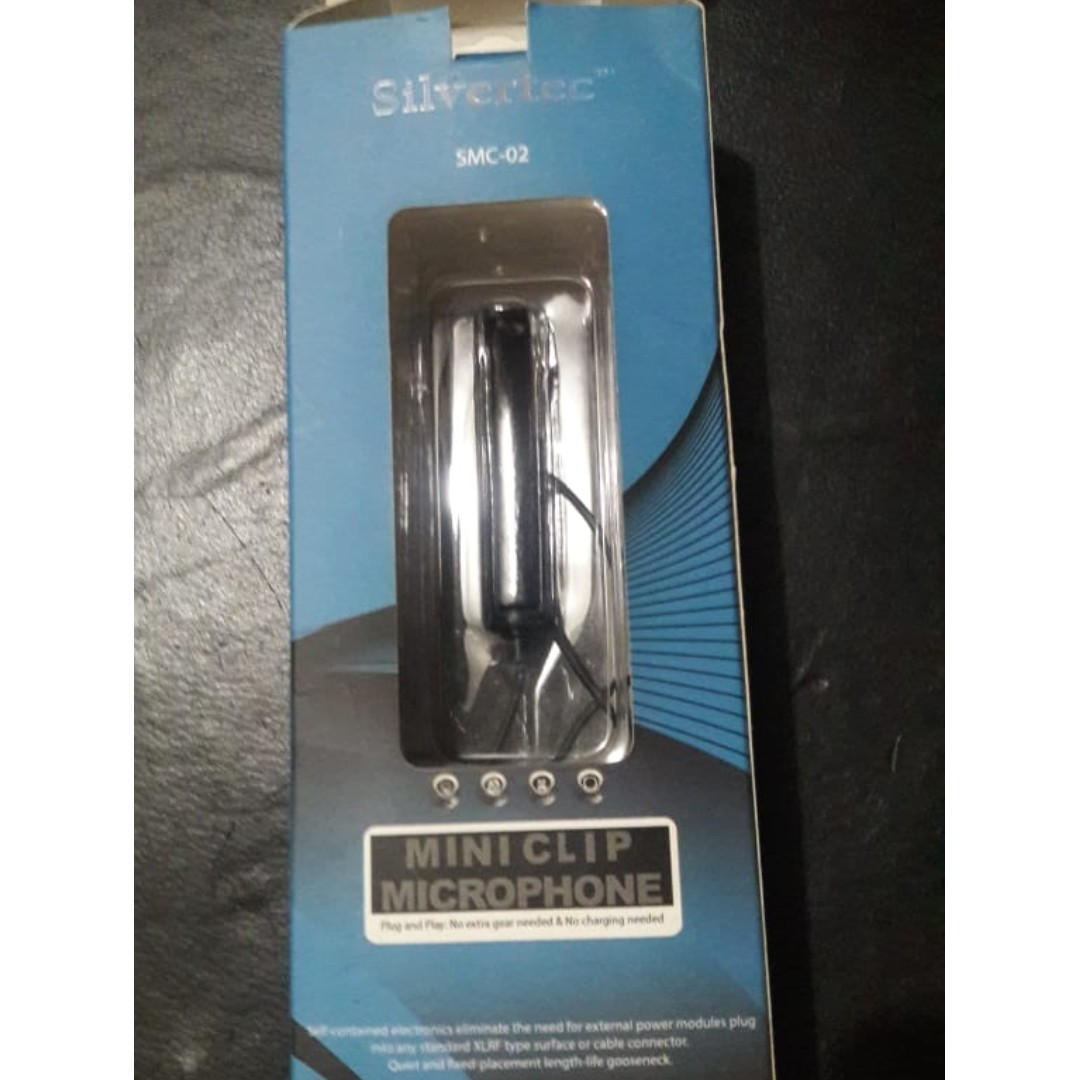 SilverTec SMC-02 Mini clip microphone, Audio, Microphones on Carousell