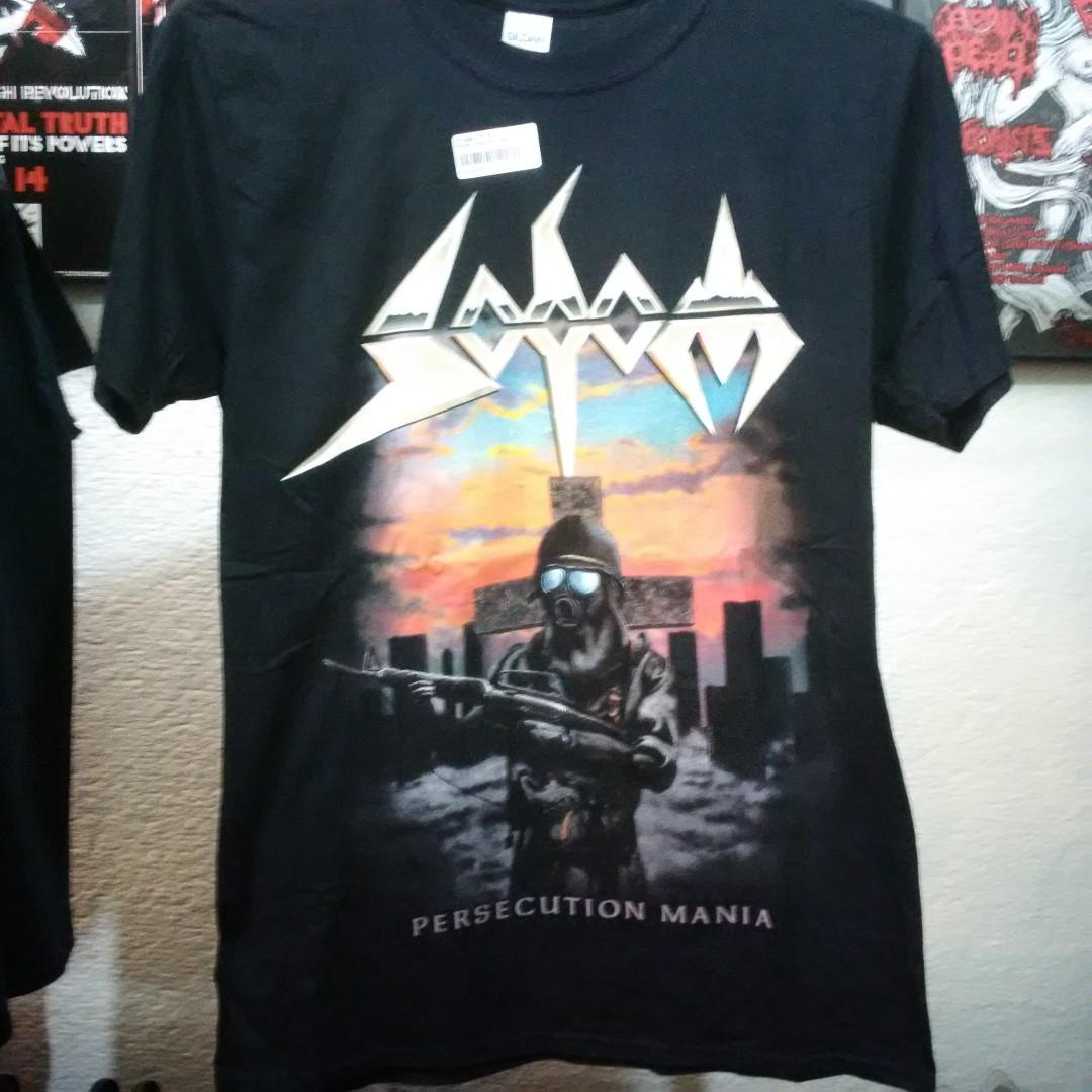 Men S T Shirts New Official Sodom Persecution Mania T Shirt Msplus Mc