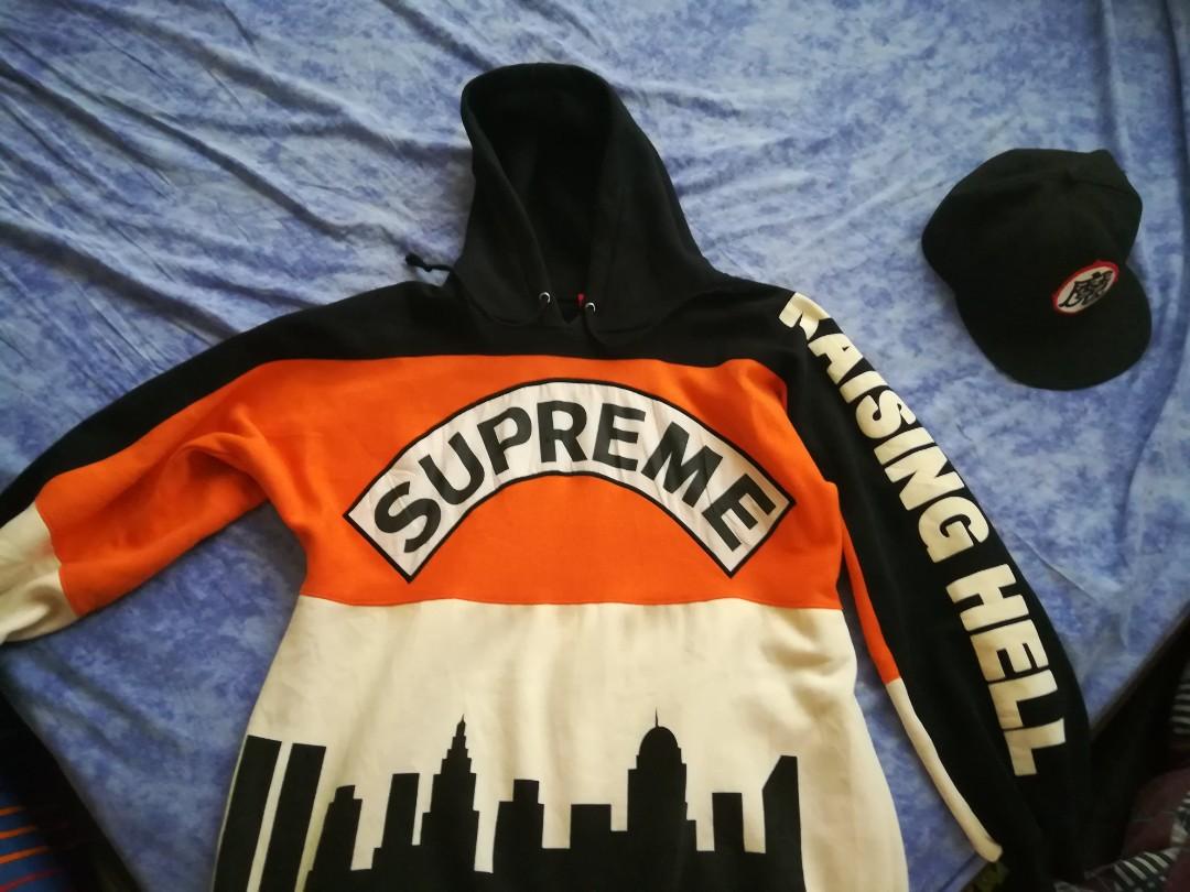 SUPREME Raising Hell Hoodie Men s Fashion Coats Jackets and