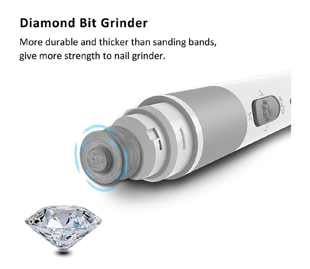 Wowgo Dog Nail Grinder Upgraded Rechargeable Pet Nail