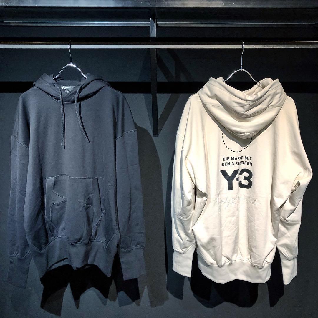Y 3 Stacked Logo Hoodie Men S Fashion Clothes Tops On Carousell