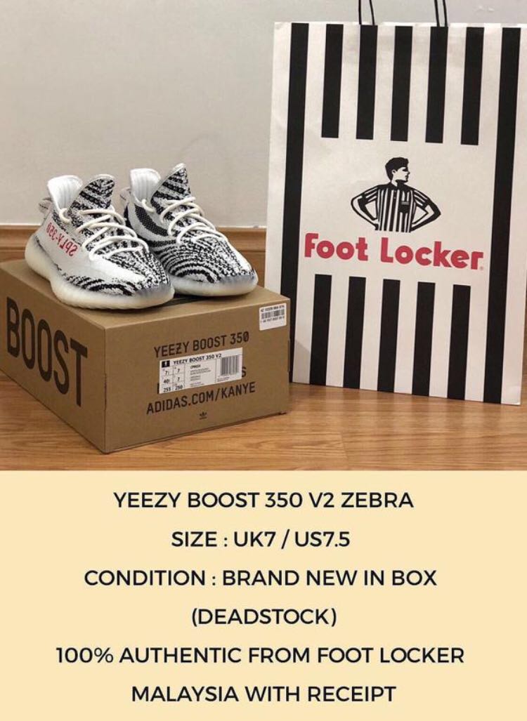 Yeezy boost 350 v2 zebra box on sale