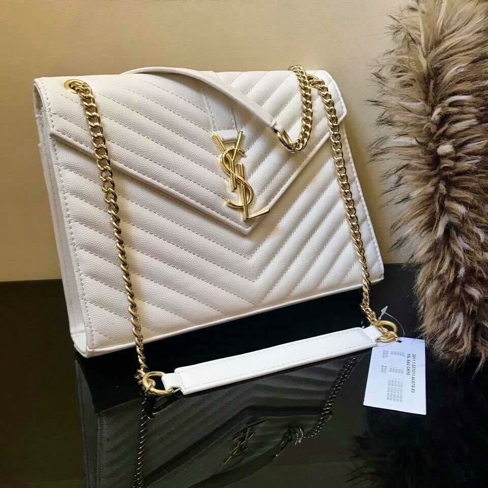 white ysl bag