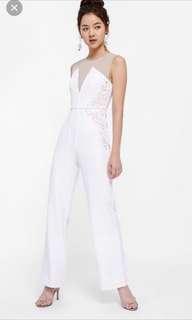 LOVE BONITO Titania Laser-cut Bustier Jumpsuit BNWT, XS