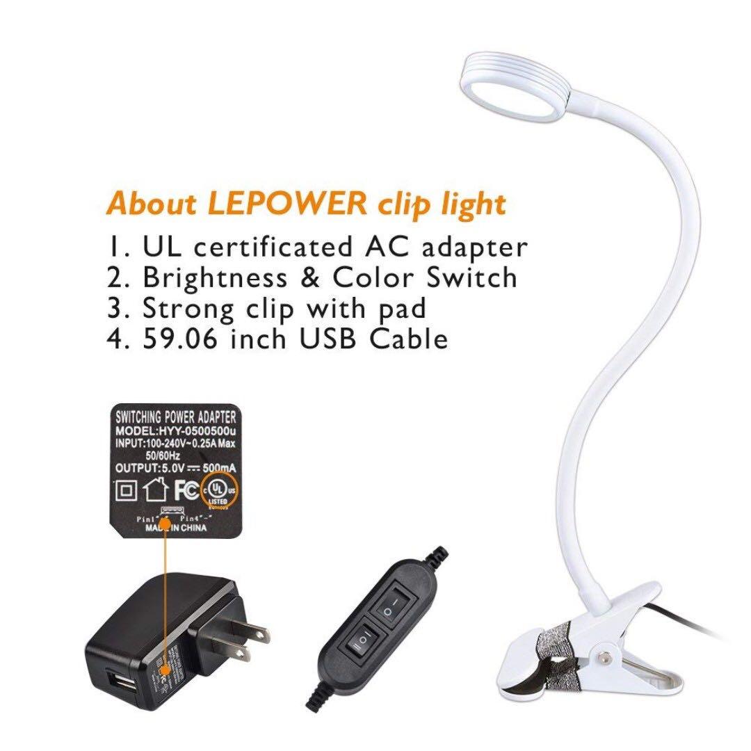 lepower clip desk lamp