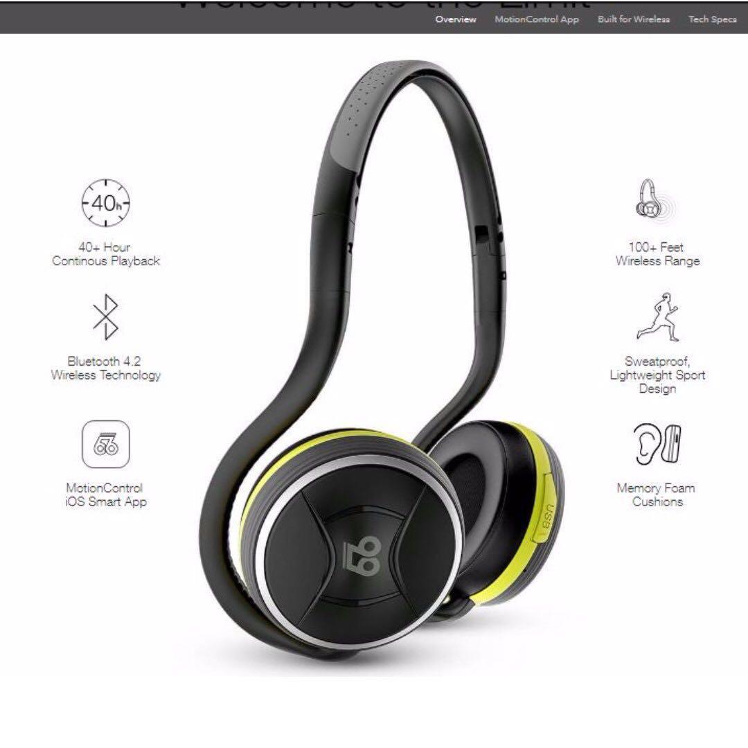 66 Audio BTS Pro Electric Green Wireless BT Headphones
