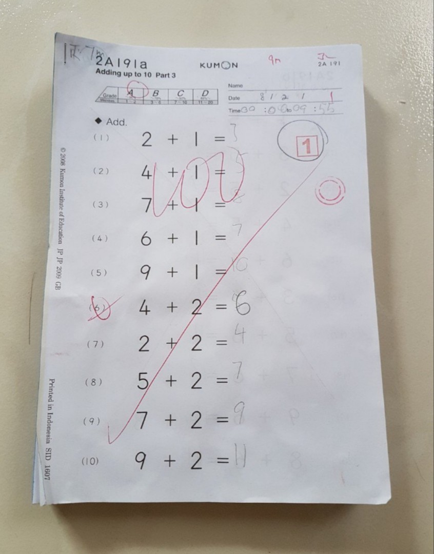 ðŸ˜Š 380pgs Lvl 2A Kumon Maths worksheets, Hobbies & Toys ...