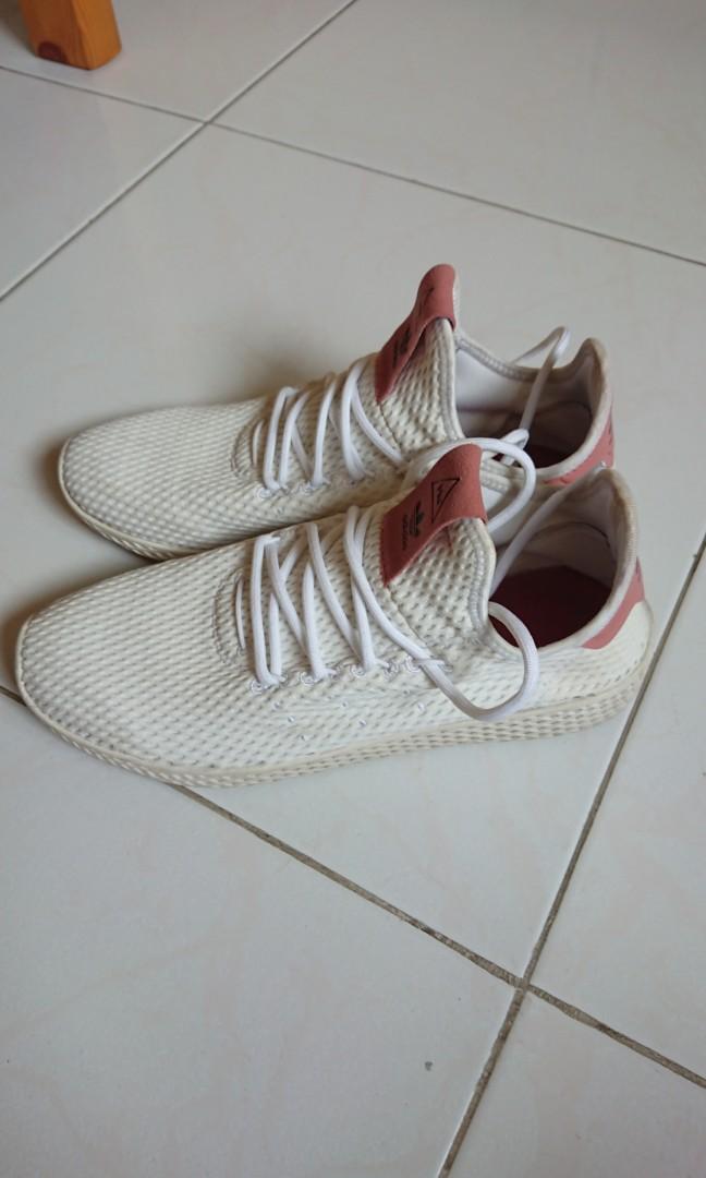 Adidas pw tennis hu white raw pink on sale