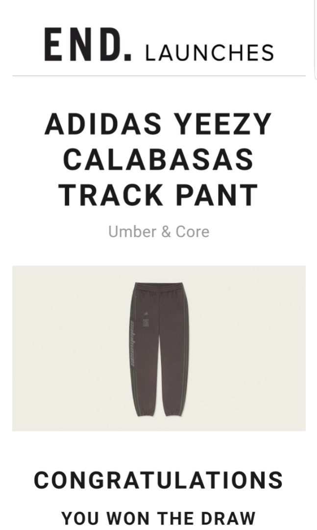 calabasas track pants size chart