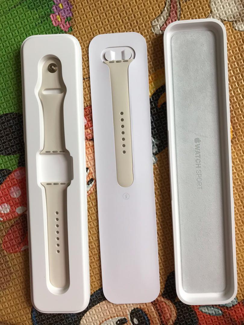 Apple watch band antique white top