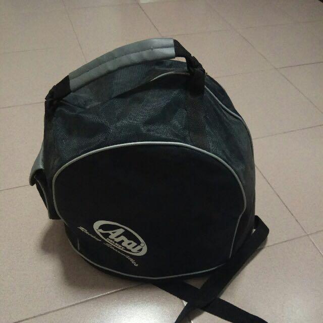 Arai Helmet Bag (Good Condition) (Category: Motorcycle Accessories) located in Singapore. Submitted by jcjc8988 (Listing ID 200186010, Image 1). Description: Used 3 times only. Good Condition!.