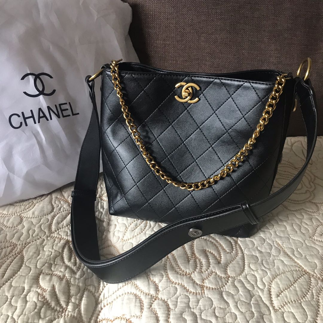 Aspired Chanel Bucket Bag, Women's Fashion, Bags & Wallets, Cross-body Bags  on Carousell