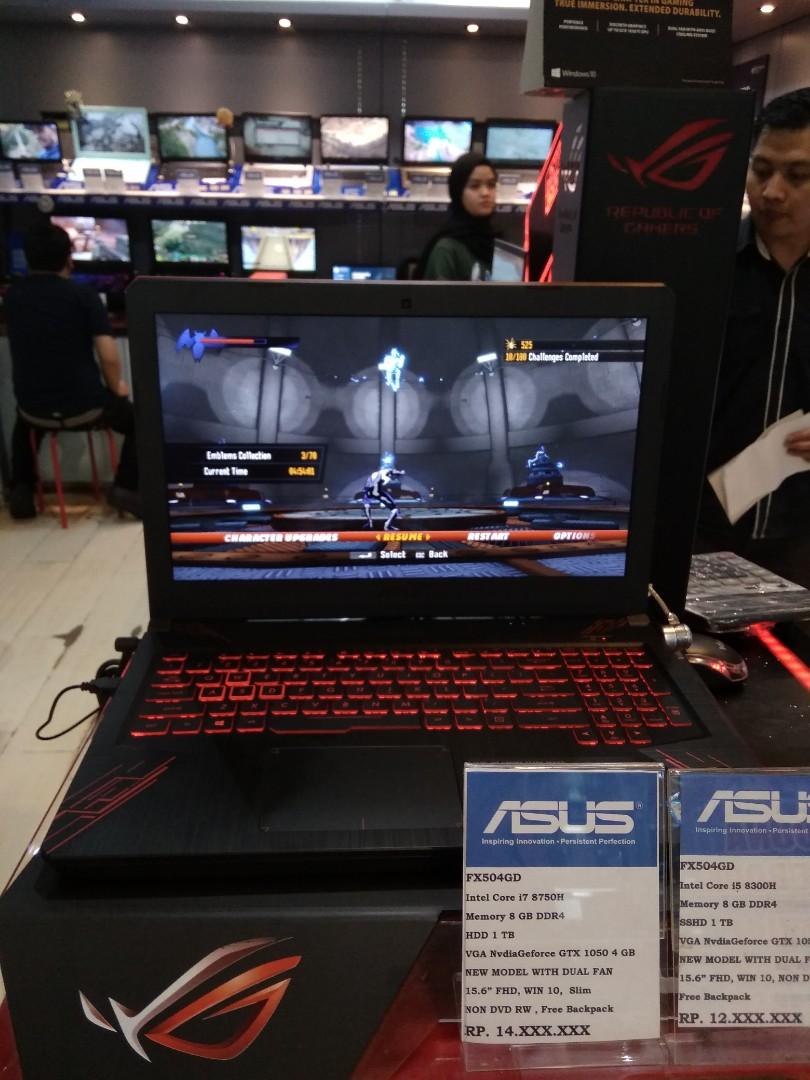 Asus Tuf Fx504gd E4309t Gaming Notebook Gun Metal I7 8750h 8gb 1tb Gtx1050 4gb Win10 Home 15 6 Fhd Elektronik Komputer Laptop Di Carousell