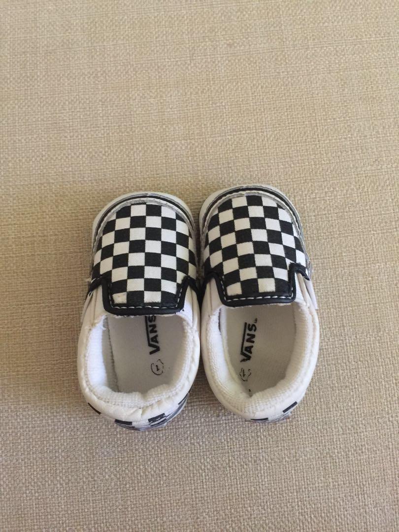 newborn checkered vans