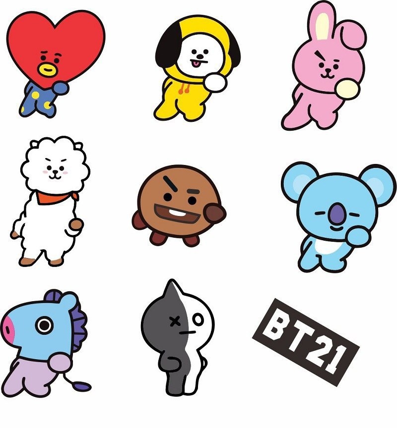 Bt21 Stickers - Korean Idol 27C