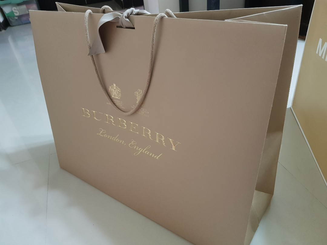 Burberry Paper Bag (Large), Luxury 