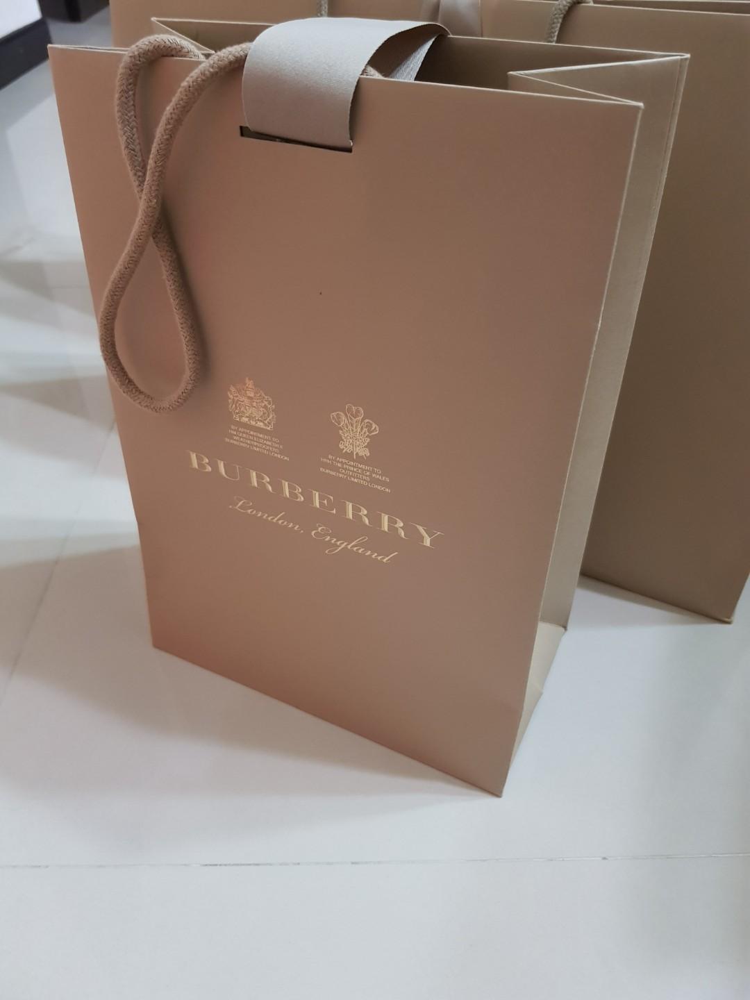 Burberry Paper Bag (Small), Luxury 